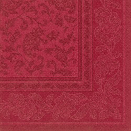 100 Servietten ROYAL Collection 1/4-Falz 40 cm x 40 cm Bordeaux Ornaments dunkelrot 100 Servietten ROYAL Collection 1/4-Falz 40 cm x 40 cm Bordeaux Ornaments dunkelrot von Tisch-Deco