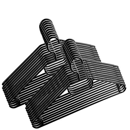 Centi Kleiderbügel, Kunststoff, drehbare Haken schwarz von Bergland