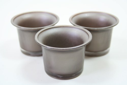 11 GLAS - TEELICHTHALTER TAUPE METALLIC MARKE VILLAVERDE GLAS VOTIVGLAS WINDLICHT von Unbekannt