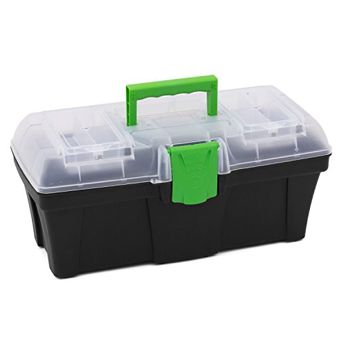Prosperplast Greenbox N15G Werkzeugkoffer Heimwerker Werkzeugkasten 390 x 200 x 180 mm Kleinteilekoffer von Prosperplast