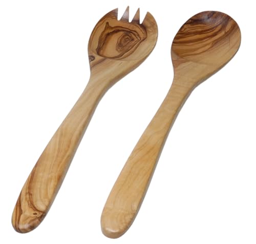 2 teiliges Salatbesteck Olivenholz Rustical von Olivenholz