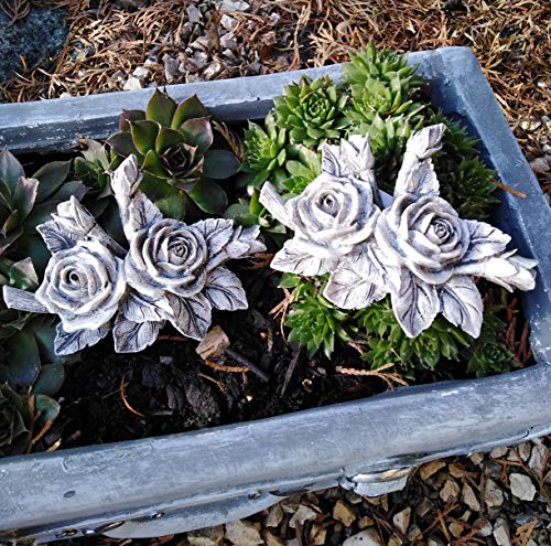 2 x Rosenbouquet Rose Rosen Rosenblüten mit Blätter auch Grabdekoration Grabschmuck wetterfest von Unbekannt