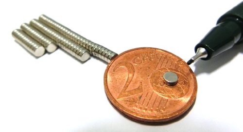 20 Neodym-Micromagnete Zylinder 3 x 1 mm von Unbekannt