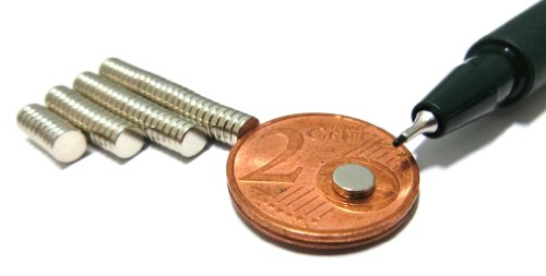 20 Neodym-Micromagnete Zylinder 4 x 1 mm 20 Neodym-Micromagnete Zylinder 4 x 1 mm von Unbekannt