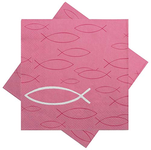 Unbekannt Servietten Fisch Pink Tischdeko Kommunion Konfirmation Taufe 20 Stück Unbekannt Servietten Fisch Pink Tischdeko Kommunion Konfirmation Taufe 20 Stück von Unbekannt