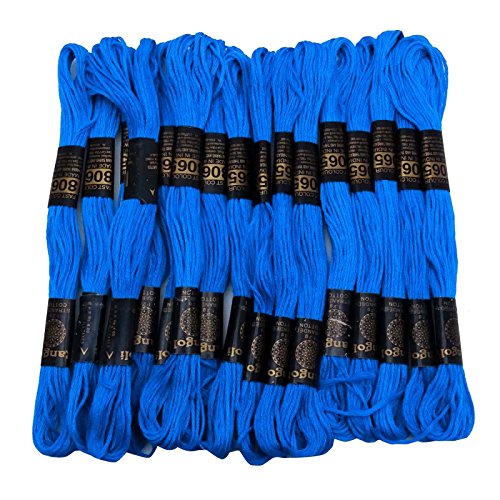IBA Indianbeautifulart 25 Stuck Verp Blau-Stich Nahen Baumwolle Strange Stickgarn Floss Knitting von IBA Indianbeautifulart