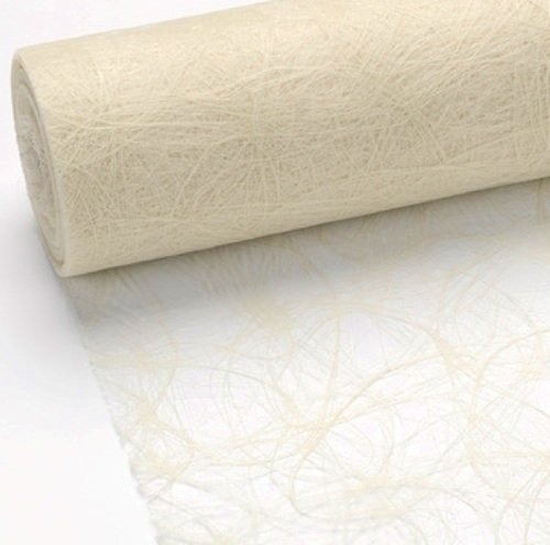 25 m x 20 cm Sizoweb® Vlies Original Tischband Tischläufer Creme Champagner für Hochzeit, Kommunion, Taufe, Weihnachten ... von Unbekannt