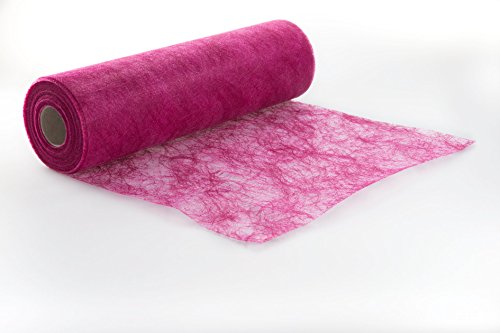 25 m x 30 cm Sizoflor® Vlies Original Tischband Tischläufer Fuchsia pink für Hochzeit von Unbekannt