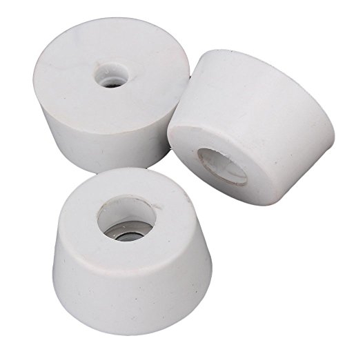 25 x 20 x 13 mm weiß Gummifüße Pads Tisch-Schreibtisch Tipps Fußkappen Schrank Möbel Stuhl Bezüge Displayschutzfolie 10 Stück von Unbekannt