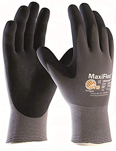 2er Pack MaxiFlex Ultimate Arbeitshandschuhe, Montagehandschuhe (alle Größen), Größe:8 (M) von WEISI