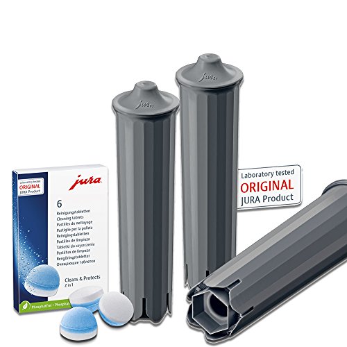 3 Jura Claris SMART Wasserfilter / 1x6er Jura Reinigungstabs 3 Jura Claris SMART Wasserfilter / 1x6er Jura Reinigungstabs von JURA