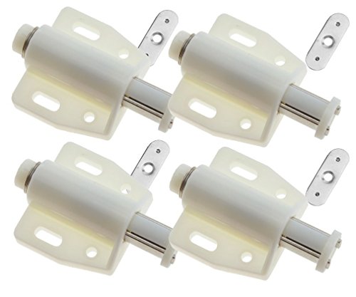 4 Weiß magnetischen Push Open System Dämpfer für Schrank Schublade weiß von Unbekannt