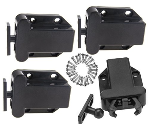 4 x Touch Latch Release Schublade Schrank Schrank Drücken zum Öffnen Catch Türen 4 kg von Unbekannt