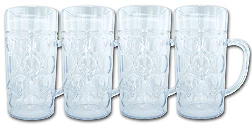 ORDENO 4er-Set Maßkrug 1l SAN Kunststoffglas ORDENO 4er-Set Maßkrug 1l SAN Kunststoffglas von ORDENO