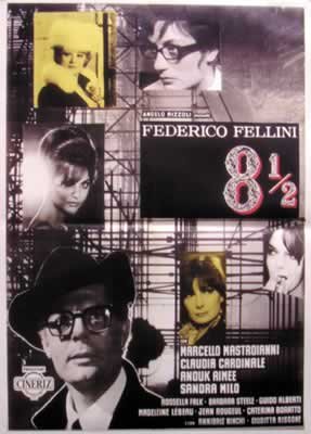 8 1/2 – Federico Fellini – Marcello Mastroianni – 70 x 100 cm zeigt/Poster von Unbekannt