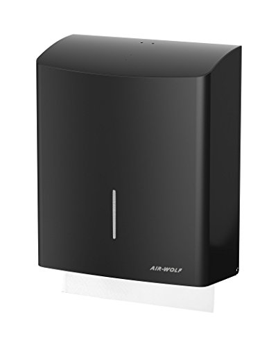 AIR-WOLF Papiertuchsp., Edelstahl Mattschwarz beschichtet, Serie Alpha von AIR-WOLF