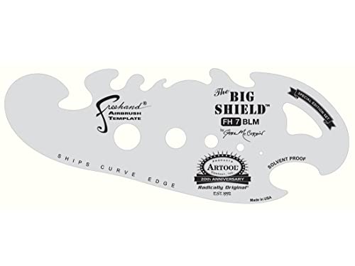 ARTOOL FH 7 BLM The Big Shield Special Edition Set (4 pcs.) Freehand Airbrush Templates by Gabe McCubbin von IWATA MEDEA