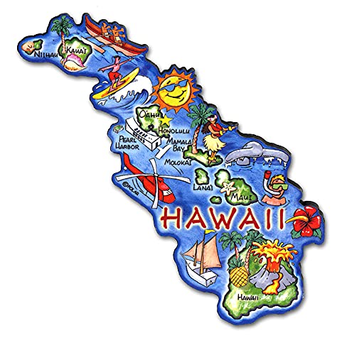 ARTWOOD MAGNET - HAWAII STATE MAP by Classic Magnets von Unbekannt