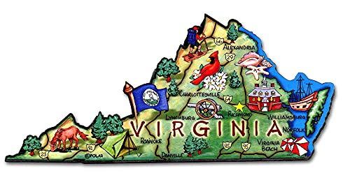 ARTWOOD Magnet - Virginia State MAP by Classic Magnets von Unbekannt