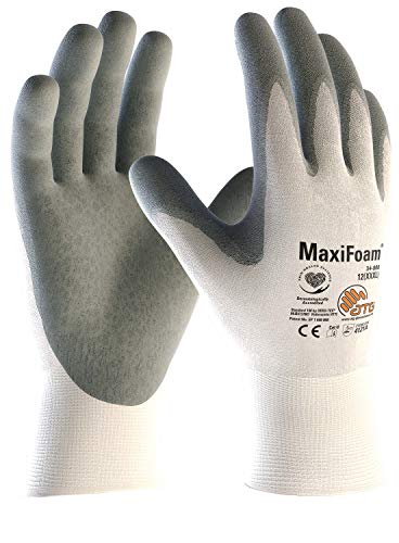 ATG Handschuhe 34-800 Nylon-Strickhandschuhe MaxiFoam weiß/grau 6 von Unbekannt