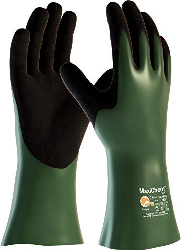 ATG Handschuhe 56-633 Chemikalienschutzhandschuhe MaxiChem Cut grün/schwarz 9 von Unbekannt