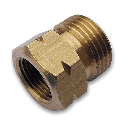 Unbekannt Adapter Handwerkerflasche 21,8 x 3/8" für befüllbare Gasflaschen Regleradapter von Unbekannt