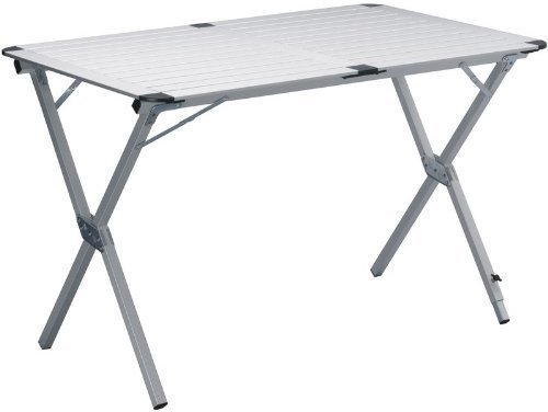 Alu Campingtisch ca. 111x73cm, Aluminium Picknick-Tisch, zusammenrollbar, leicht und stabil von CamperWave