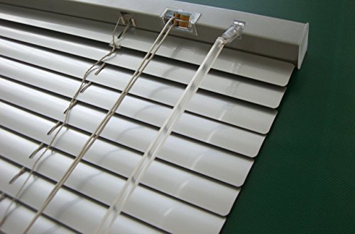 Unbekannt Alu Jalousie Silber - Breite 40 bis 240 cm - Höhe 130/160 / 220 cm - Tür Fenster Rollo Jalousette Aluminium Fensterjalousie Lamellen Metall (60 x 160 cm) von Unbekannt