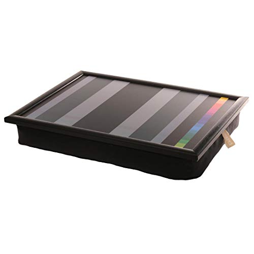 Andrew´s Knietablett Laptray mit Kissen Tablett für Laptop Colour Strip Schwarze Streifen von Unbekannt