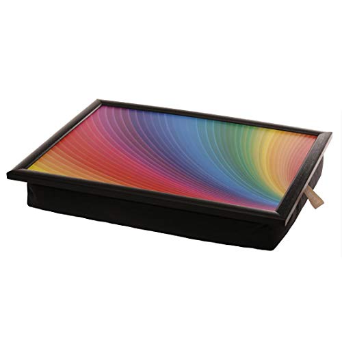 Andrew´s Knietablett Laptray mit Kissen Tablett für Laptop Colours Regenbogen Fächer von Unbekannt