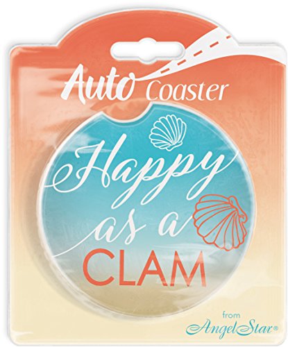 Angelstar 13441 mit Clam saugfähig Auto Coaster, 2–3/4 – Multicolor von AngelStar