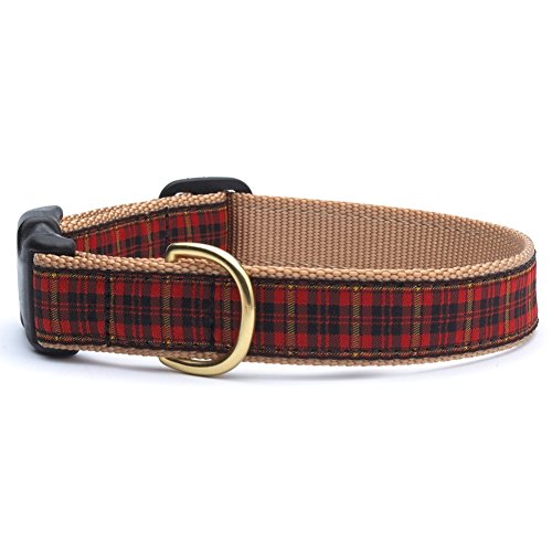 Animal World NRP-C-L Hundehalsband, Breit 1", L, neu rot Plaid von Up Country