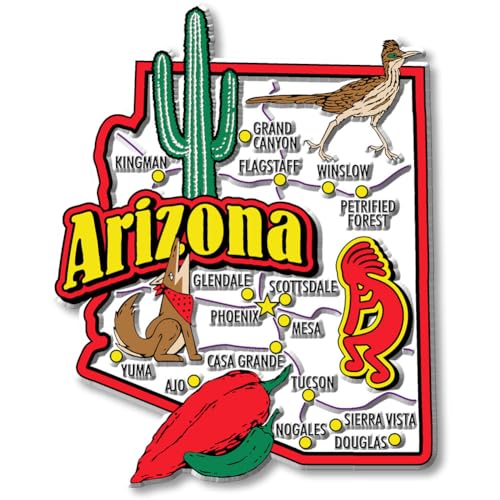 Arizona State Jumbo Map Magnet by Classic Magnets von Unbekannt