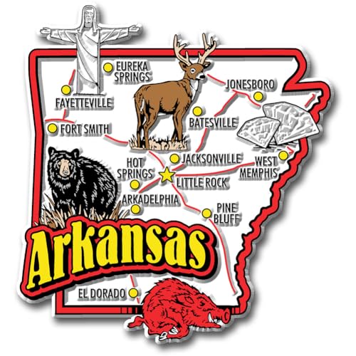 Arkansas State Jumbo Map Magnet by Classic Magnets von Unbekannt
