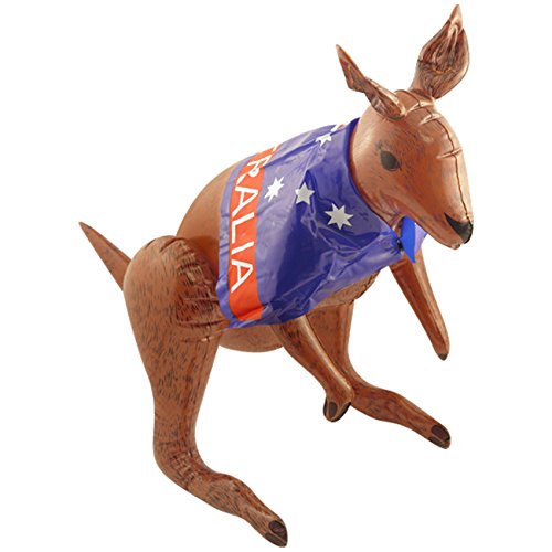 Unbekannt Aufblasbares Känguru 70cm Australien Party aufblasbare Dekoration Geschenk Deko von Unbekannt