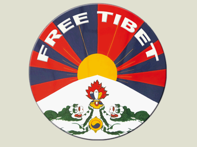 Aufkleber Free Tibet, rund - 45 mm Aufkleber Free Tibet, rund - 45 mm von Flaggenfritze