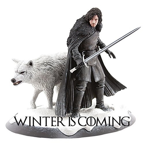 Aufkleber mit Schnee und Wolf, Game of Thrones, Winter is Coming, für Laptop, iPhone, Auto, Fenster, Kühlschrank (mittelgroß – 10 x 10 cm) von Unbekannt