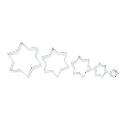 Ausstecher/ Ausstechform 5er Set Sterne 1,7 - 7,8 cm aus Edelstahl von Juliyeh