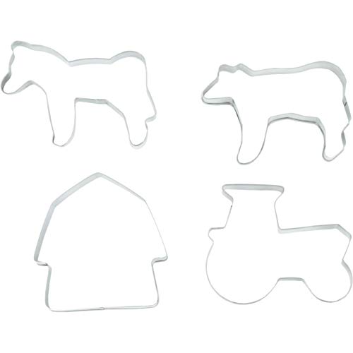 4 Ausstecher Plätzchen Bauernhof Ausstechformen Pferd Kuh Haus Traktor 4 Ausstecher Plätzchen Bauernhof Ausstechformen Pferd Kuh Haus Traktor von Unbekannt