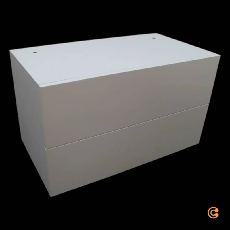 B-Ware Mdf Italia Minima 3.0 Modul F025010 – Doppelschublade L60 Cm Weiß (F008 Bianco) von Unbekannt
