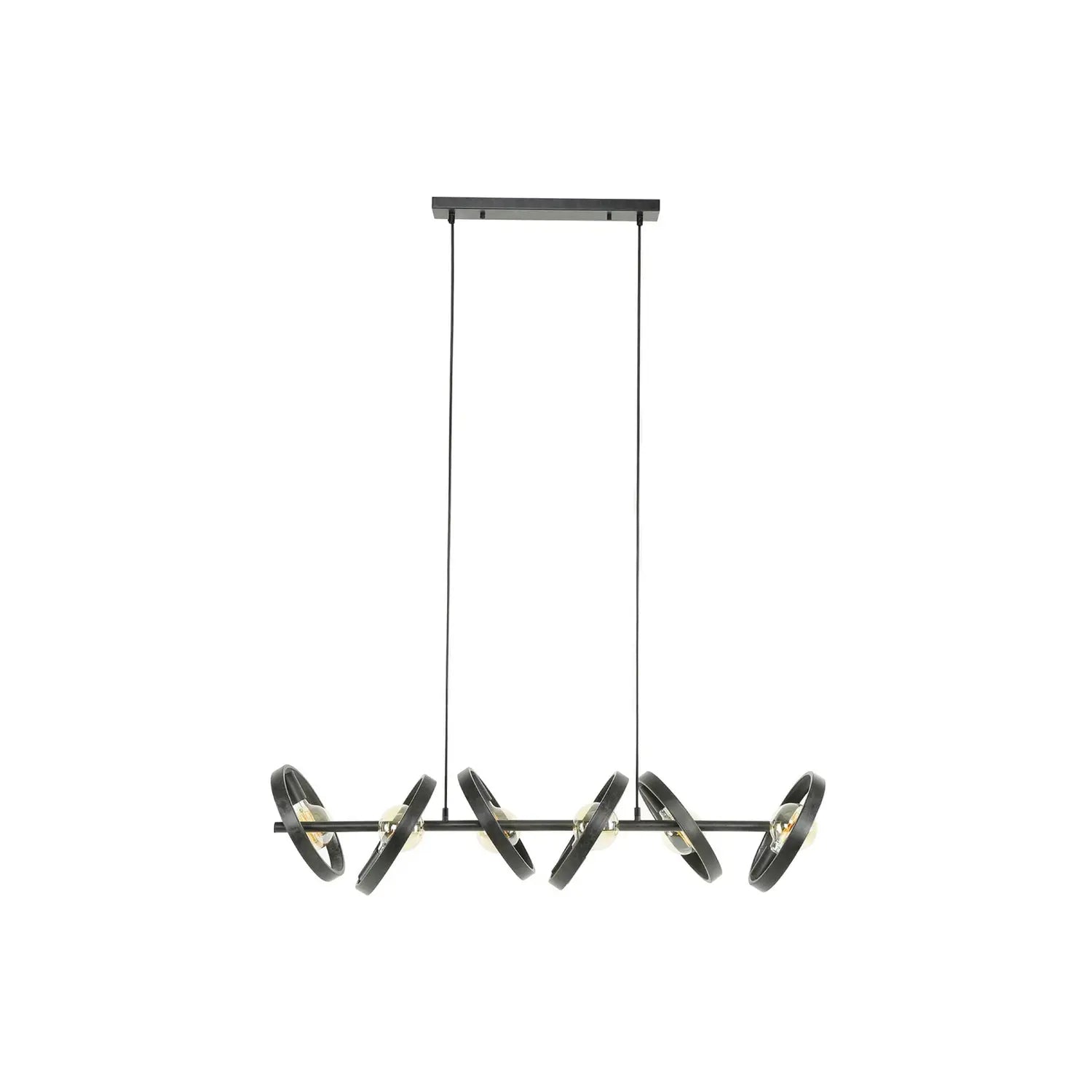 B-Ware Ringelbach Hängeleuchte Pendellampe Anthrazit Ringe Drehbar 6 Flammig Metall B-Ware Ringelbach Hängeleuchte Pendellampe Anthrazit Ringe Drehbar 6 Flammig Metall von Unbekannt