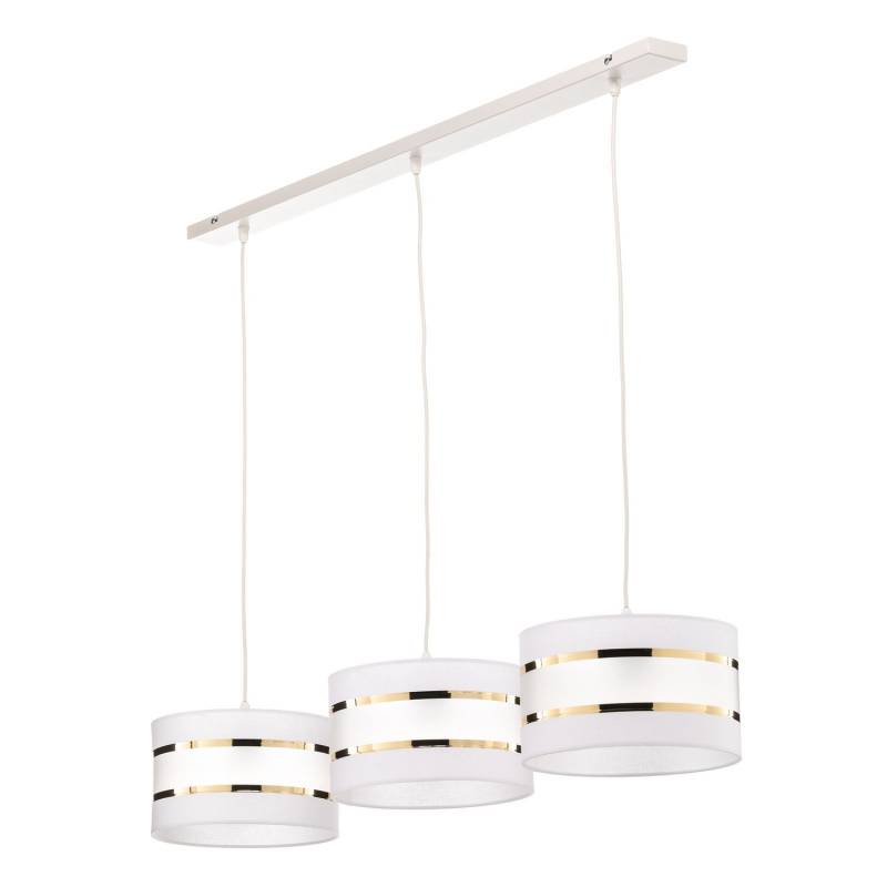 B-Ware Unbekannt Balkenpendelleuchte Hängelampe Helen Weiß Gold Dreiflammig Esszimmer B-Ware Unbekannt Balkenpendelleuchte Hängelampe Helen Weiß Gold Dreiflammig Esszimmer von Unbekannt