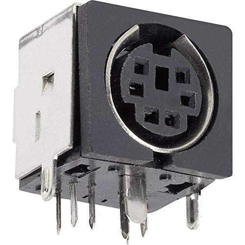 BKL Electronic 204048 0204048 Miniatur-DIN-Rundsteckverbinder Buchse, Einbau horizontal Polzahl (num): 4 Sc, 5 Stück von BKL Electronic