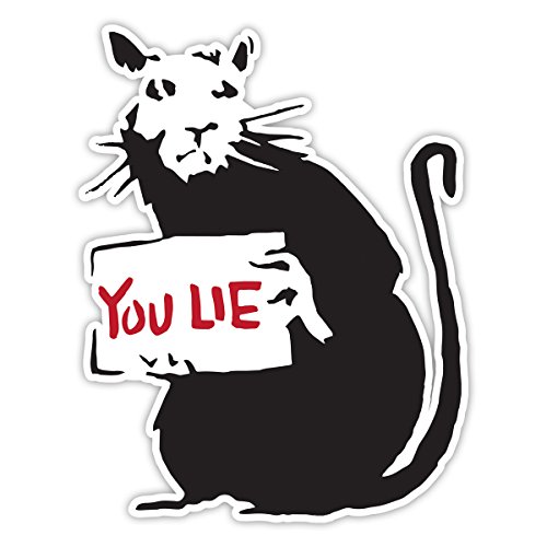 Banksy Rat Liegen Sie Design | Art Wand Graffiti Vinyl Aufkleber | Urban Art Fenster, Auto, Laptop Aufkleber - Extra Large - 40x32cm Banksy Rat Liegen Sie Design | Art Wand Graffiti Vinyl Aufkleber | Urban Art Fenster, Auto, Laptop Aufkleber - Extra Large - 40x32cm von Unbekannt