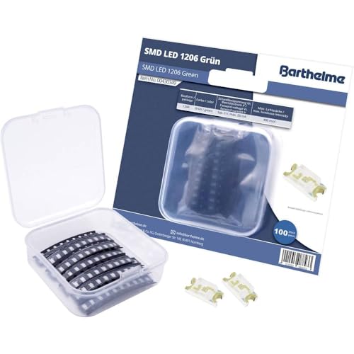 Barthelme SMD-LED-Set 1206 Gelb 180 mcd 120° 20mA 2V 100 St. Bulk von Barthelme