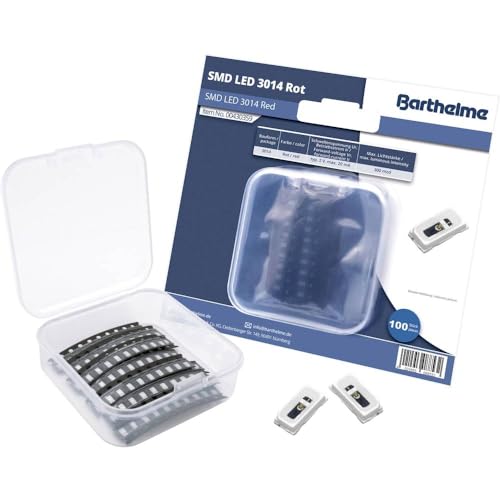 Barthelme SMD-LED-Set 3014 Rot 300 mcd 120° 20mA 2V 100 St. Bulk von Barthelme