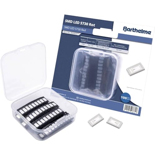 Barthelme SMD-LED-Set 5730 Rot 500 mcd 120° 55mA 2V 100 St. Bulk von Barthelme