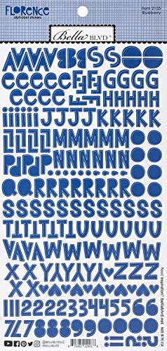 Bella Blvd Blueberry Alphabet-Aufkleber. von Doodlebug