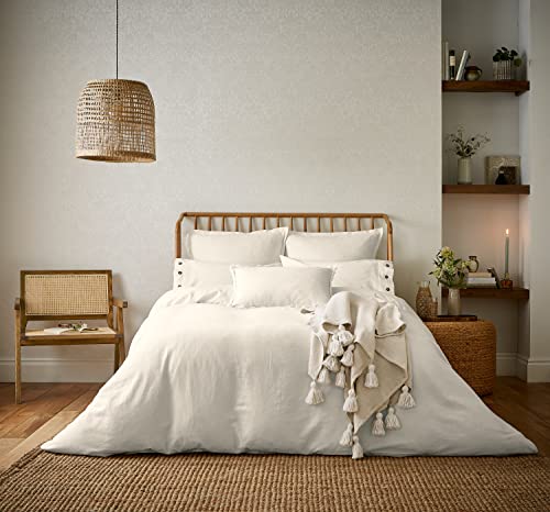 Bettbezug aus Reiner Baumwolle, Weiß von Unbekannt