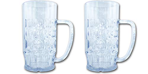 ORDENO Bierkrug 0,5l SAN Kunststoffglas 2 Stück - Hochwertige Mehrweg Bierkrüge im Sparset ORDENO Bierkrug 0,5l SAN Kunststoffglas 2 Stück - Hochwertige Mehrweg Bierkrüge im Sparset von ORDENO